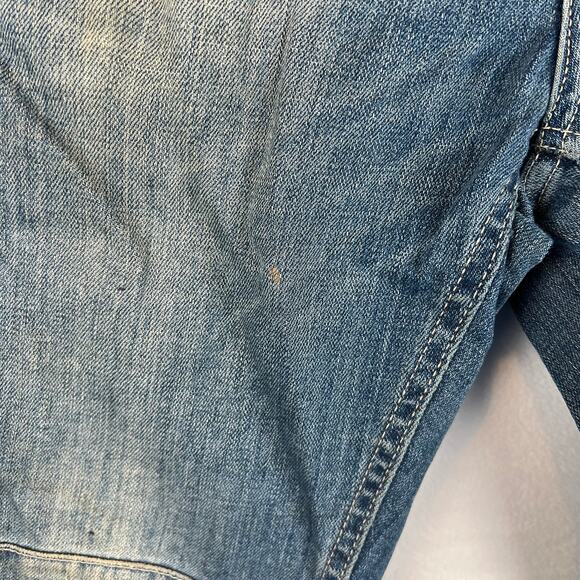 Zara Jeans Denim Collection Mens 31 Blue Biker Moto Slim Jeans‎ Medium Wash - Picture 6 of 11